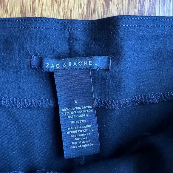 *ZAC & RACHEL* Black Stretch Dress Pants Size Large - Picture 7 of 8
